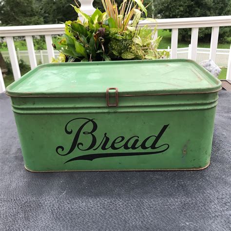 Vintage Metal Bread Boxes for sale 